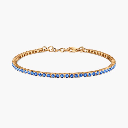 Bransoletka tenisowa SAVICKI 2,2mm: złota 585, cyrkonie